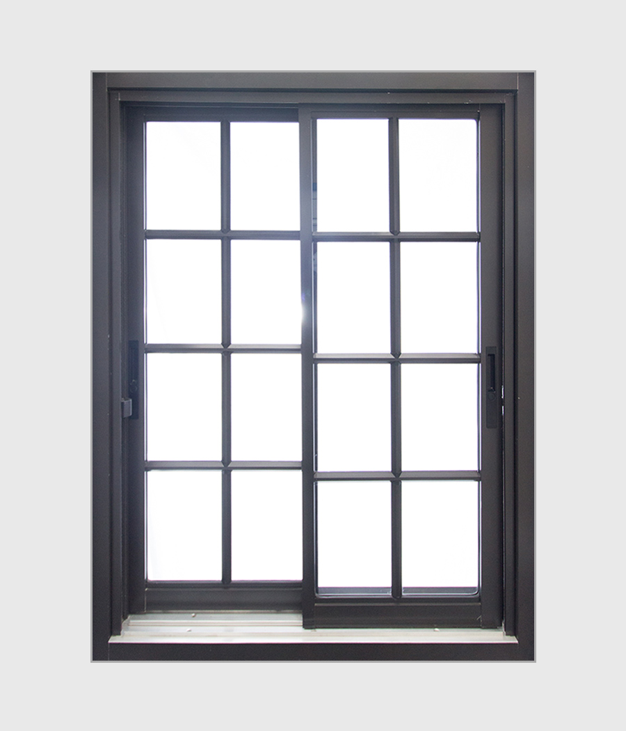 Aluminium Heavy Duty Colonial Double Sliding Window